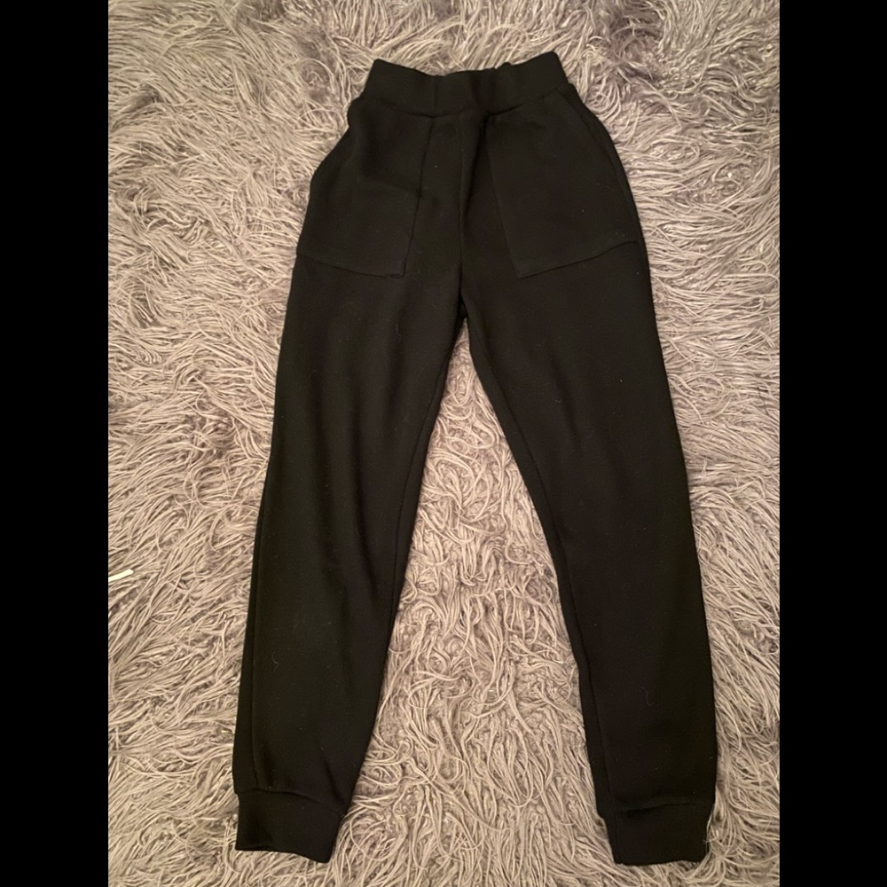 Zara black knit pants
